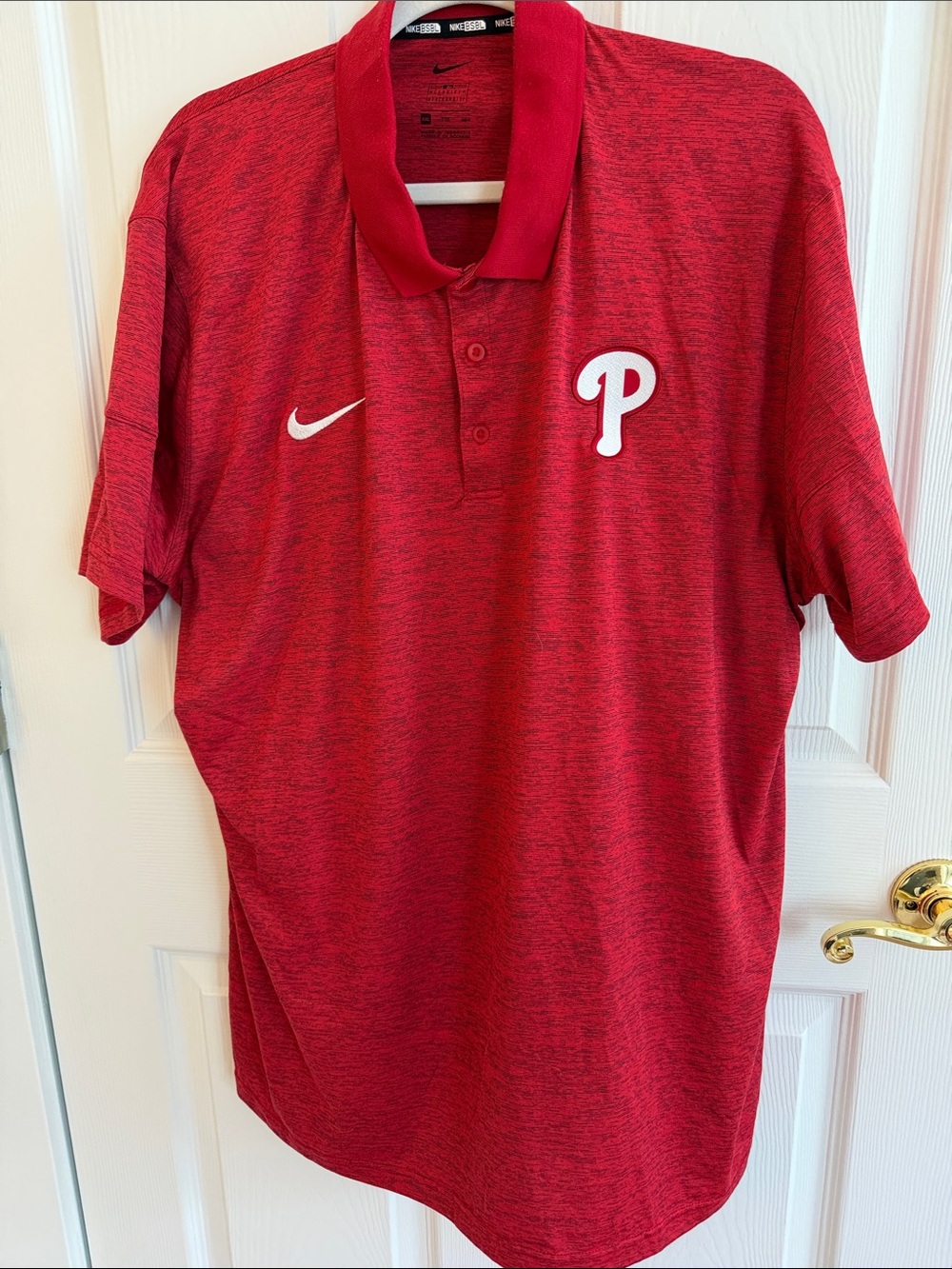 Men’s Nike Red Philadelphia Phillies Polo